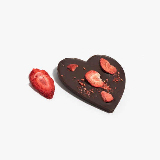 Artisan Heart Bar-Strawberry Dark Chocolate