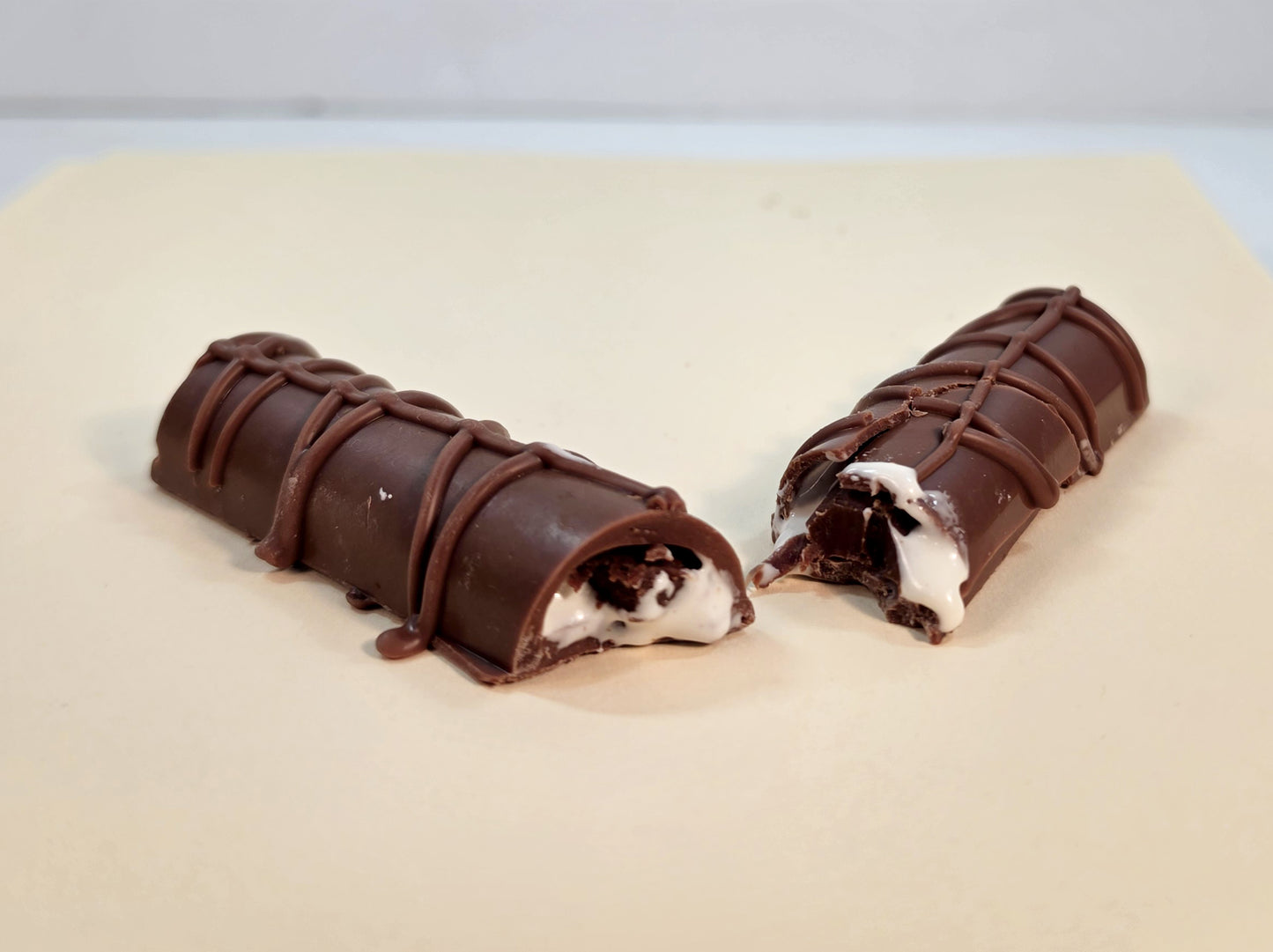 Gourmet Fudge Marshmallow Cream Bars Dark Chocolate-Set of Two