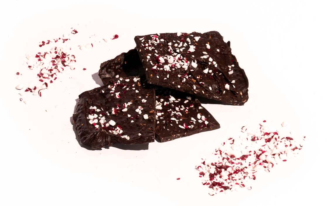 Holiday Double Peppermint Bark Gift Box  Dark Chocolate